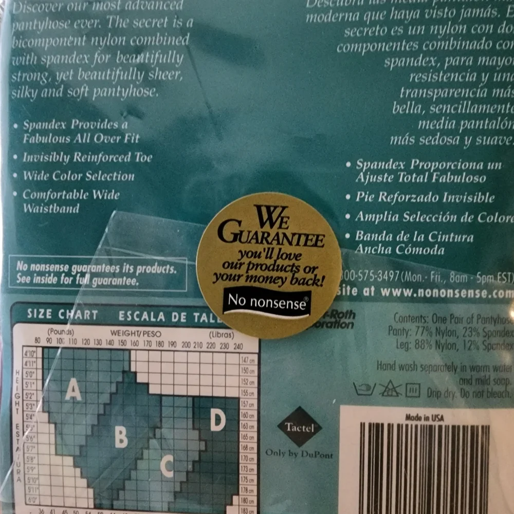Vintage No Nonsense Pantyhose NWT